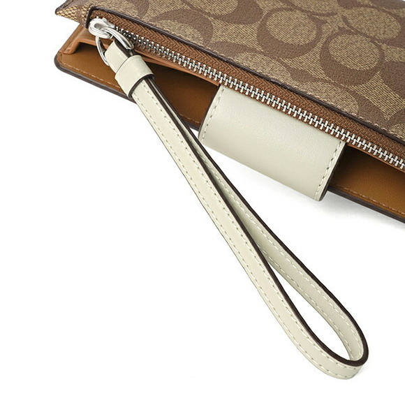 Coach Signature Color Block Long Wallet Brown - Picture 9 of 9